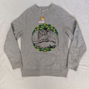 Boys DPAM wolf crewneck sweater